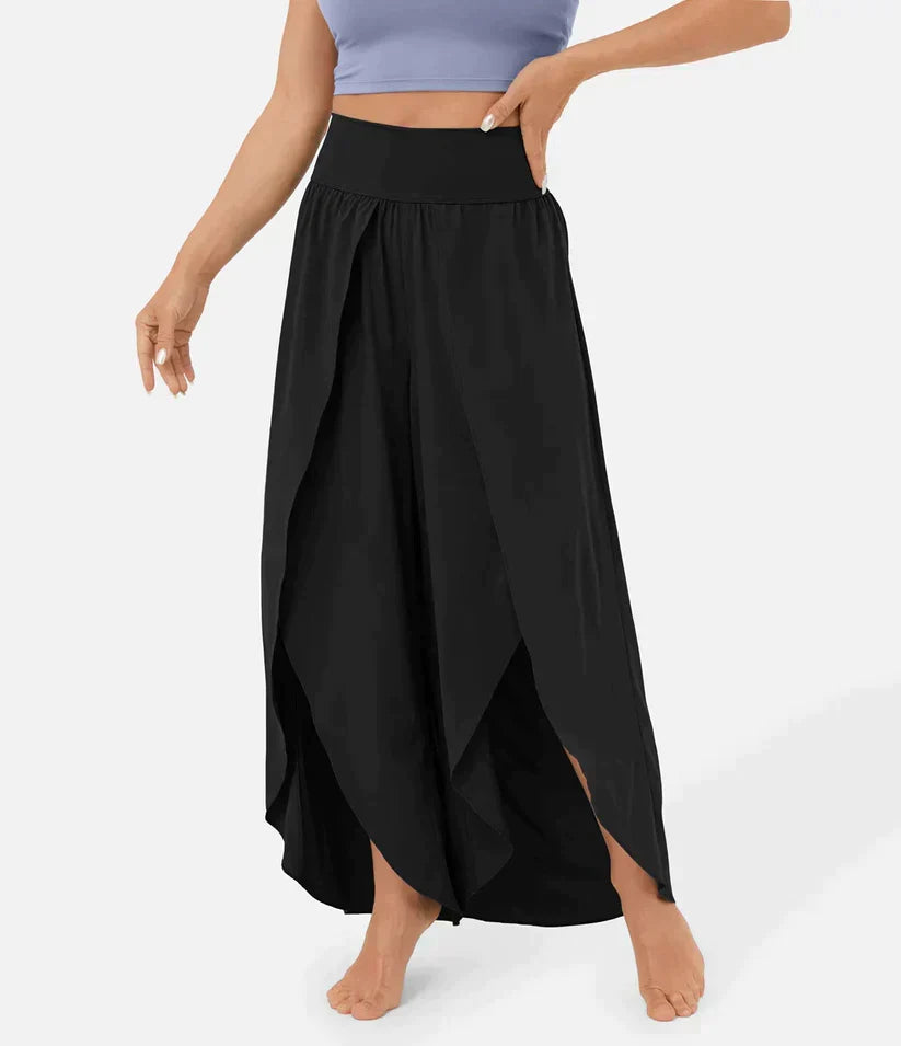 SummerBreeze - Pantalon Palazzo Taille Haute