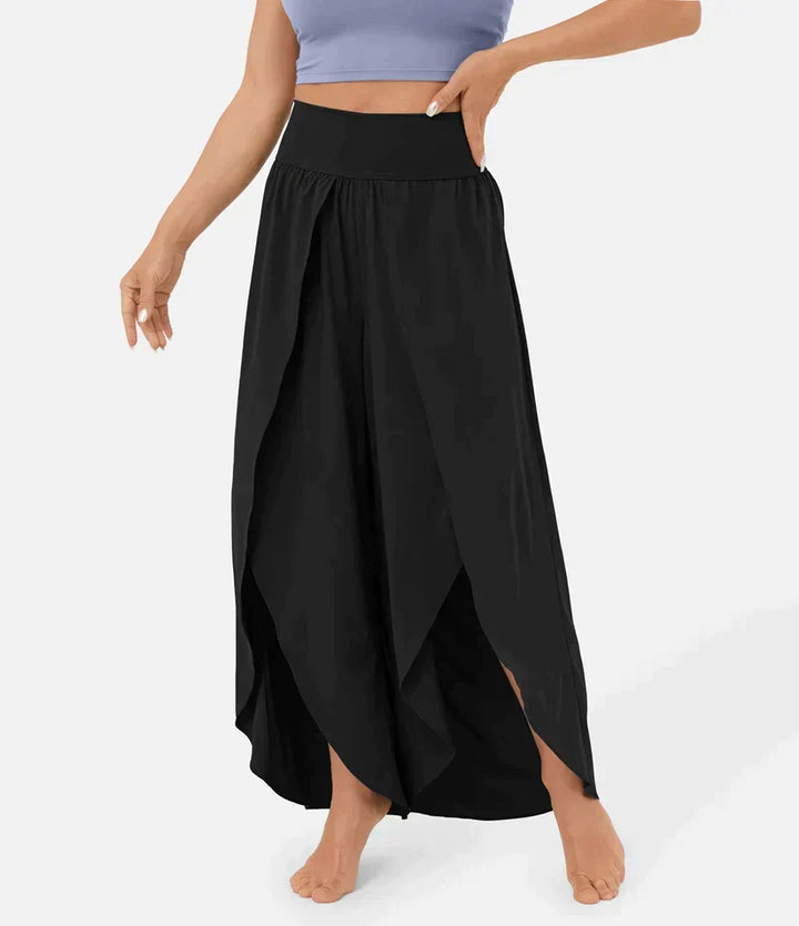 SummerBreeze - Pantalon Palazzo Taille Haute