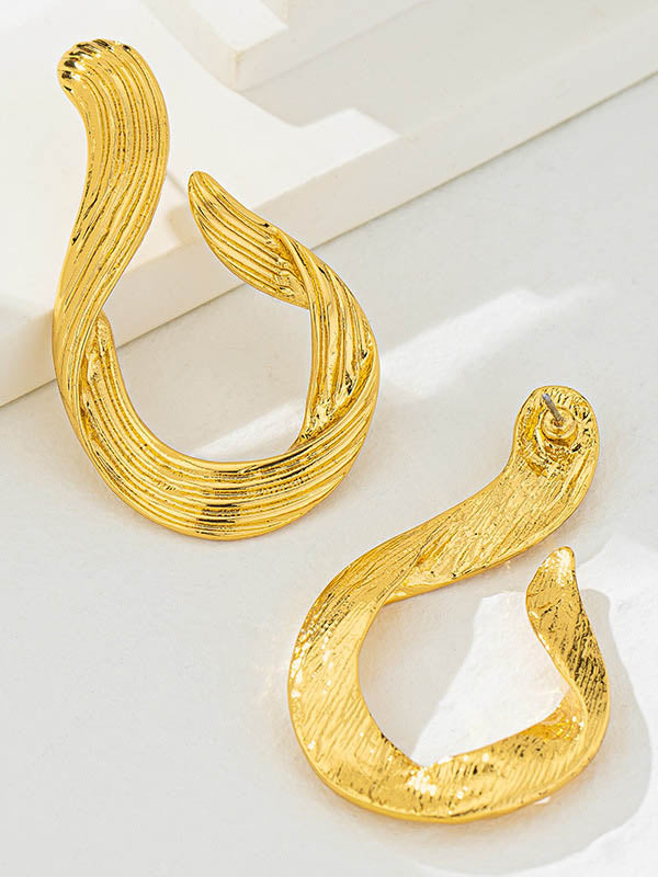 Boucles d'oreilles pendantes géométriques