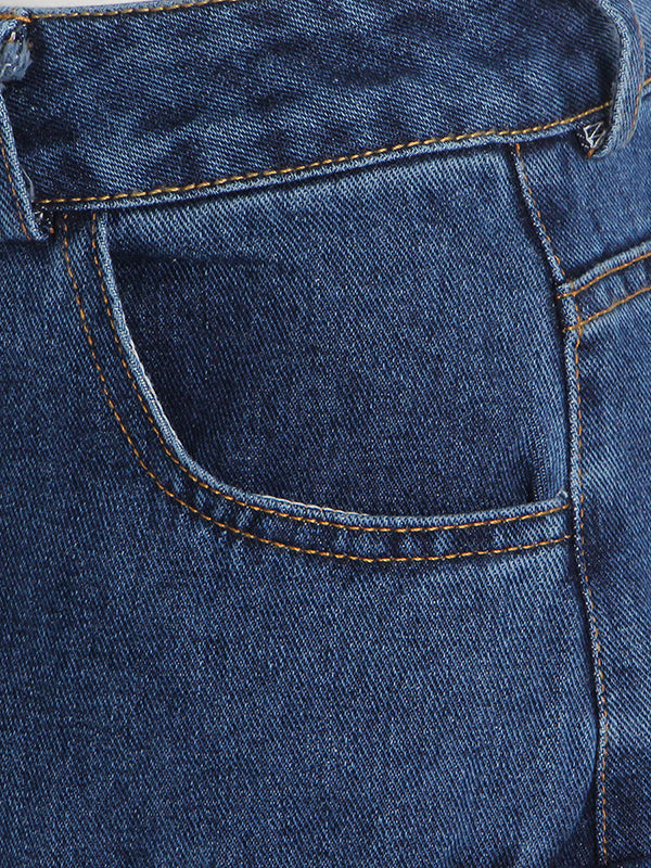 Bas de pantalon en Jean, jambes larges, amples, fendues, avec grandes poches, originales