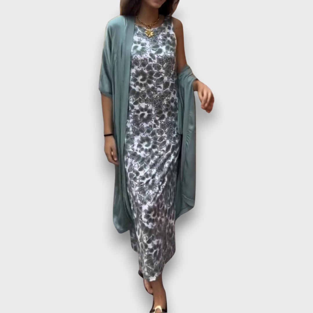 Evorie – Robe maxi avec cardigan