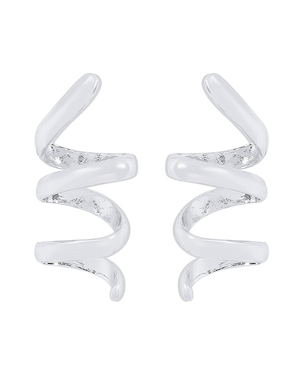 Boucles d'oreilles pendantes géométriques couleur unie