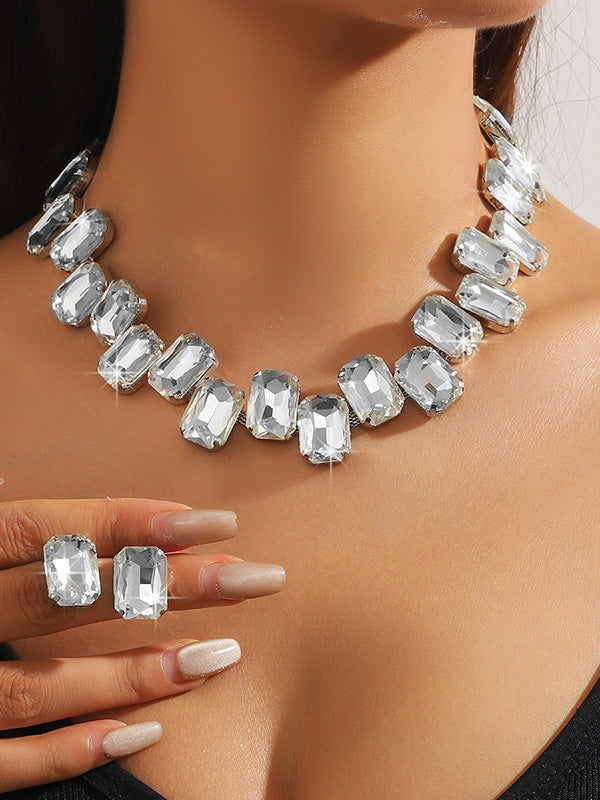 Collier à chaîne, couleur contrastée