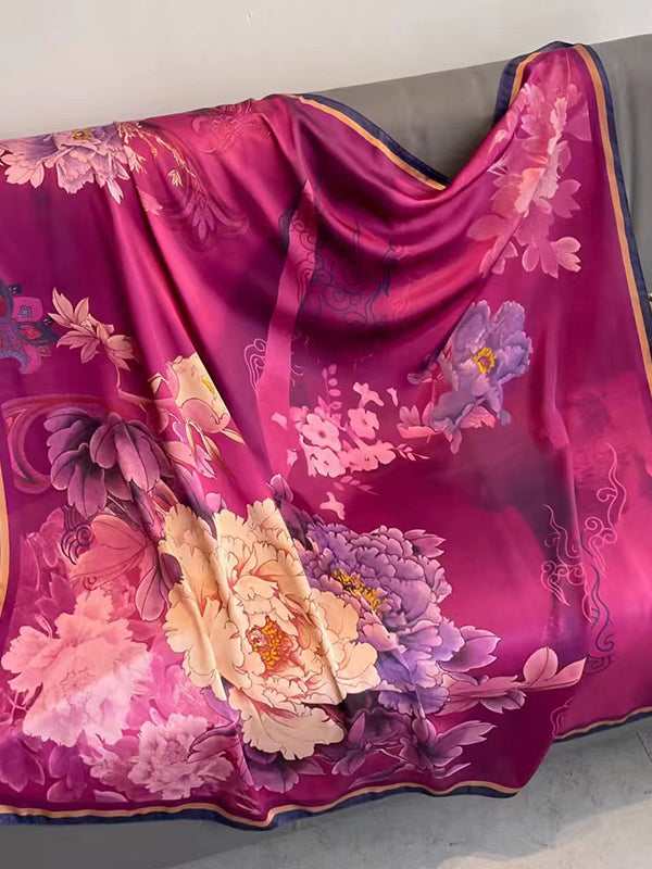 Écharpe bandeau à imprimé floral