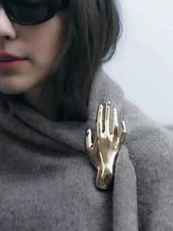 Broche géométrique couleur unie