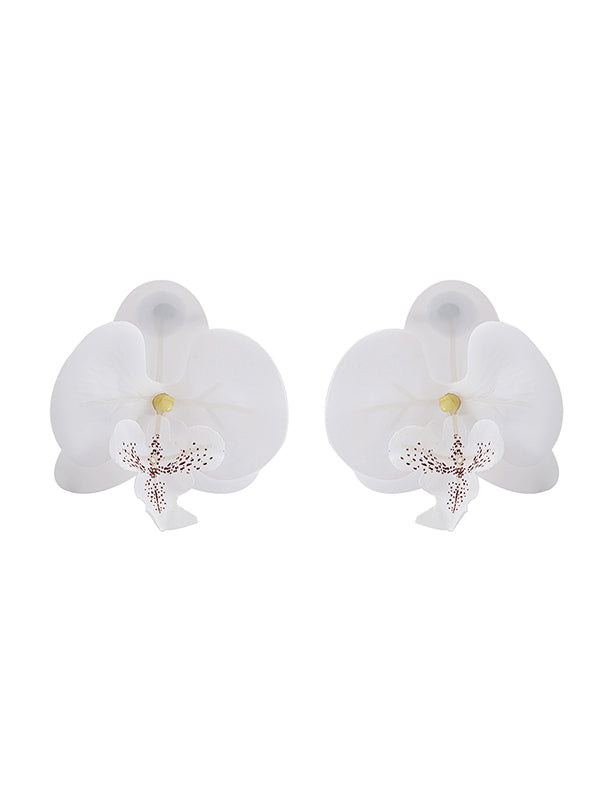 Boucles d'oreilles pendantes en forme de fleur