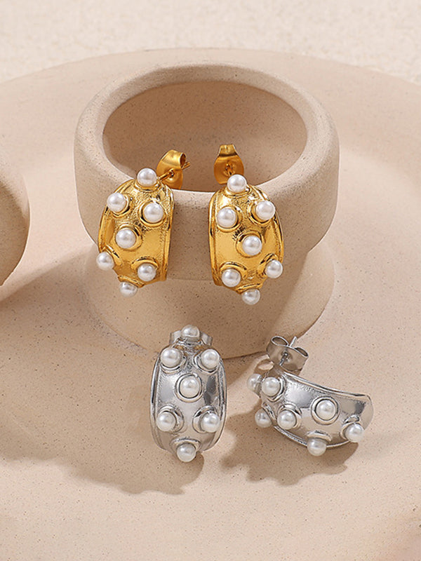 Boucles d'oreilles pendantes géométriques