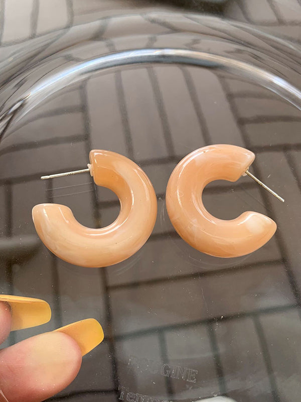 Boucles d'oreilles géométriques en acrylique simples et chics, 10 couleurs
