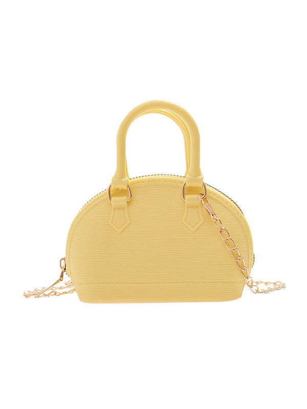 Sac besace géométrique à chaîne, à fermeture éclair