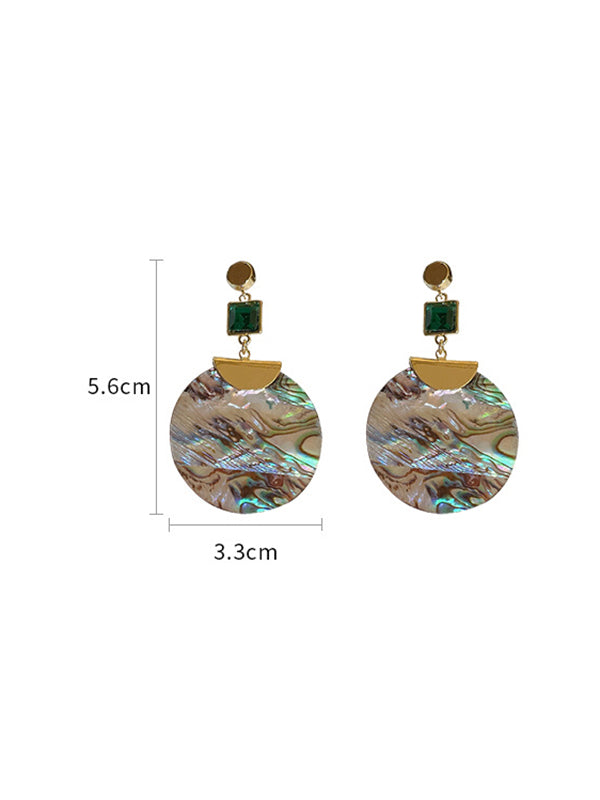 Accessoires de boucles d'oreilles acryliques géométriques urbaines