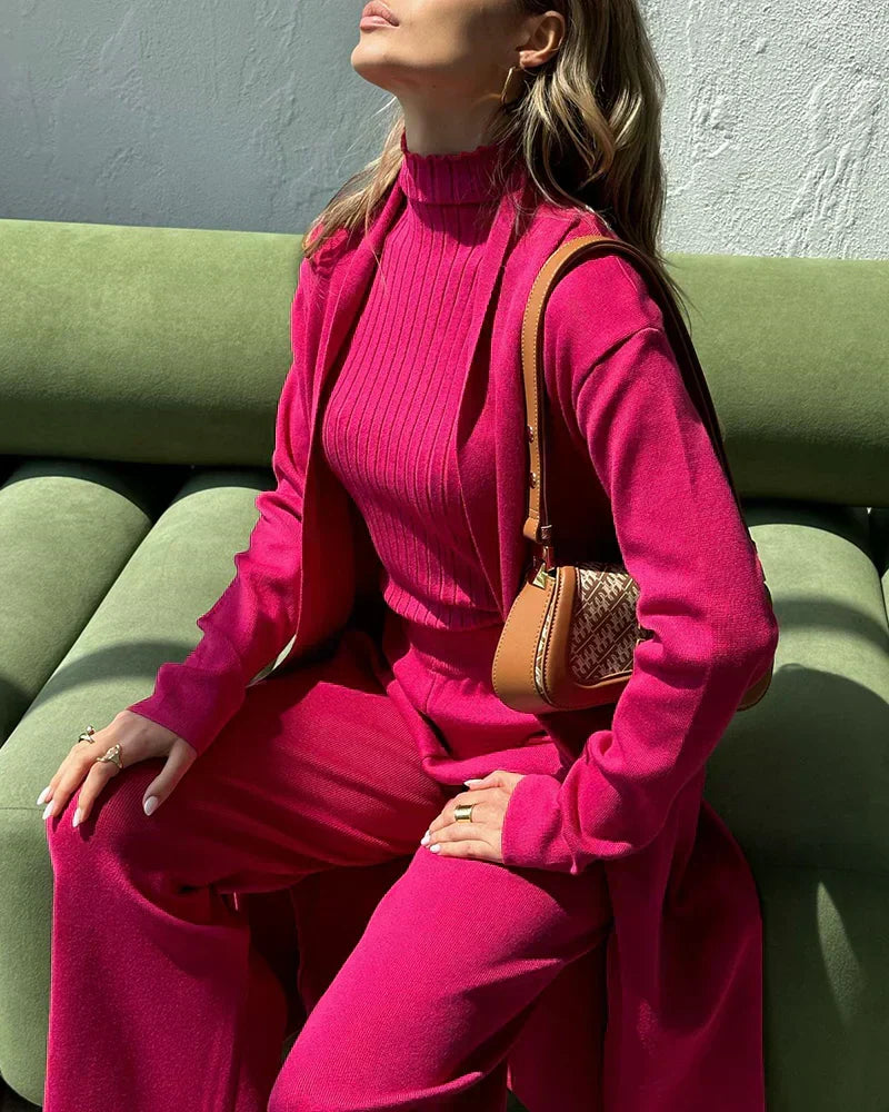 Ensemble 3 pièces élégant, polyvalent et confortable pour femmes