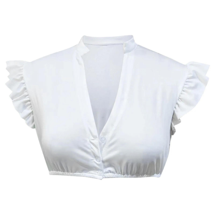 Chemisier Dirndl Blanc Traditionnel pour Femmes