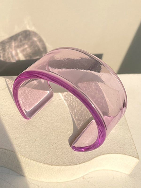 Bracelet géométrique couleur unie