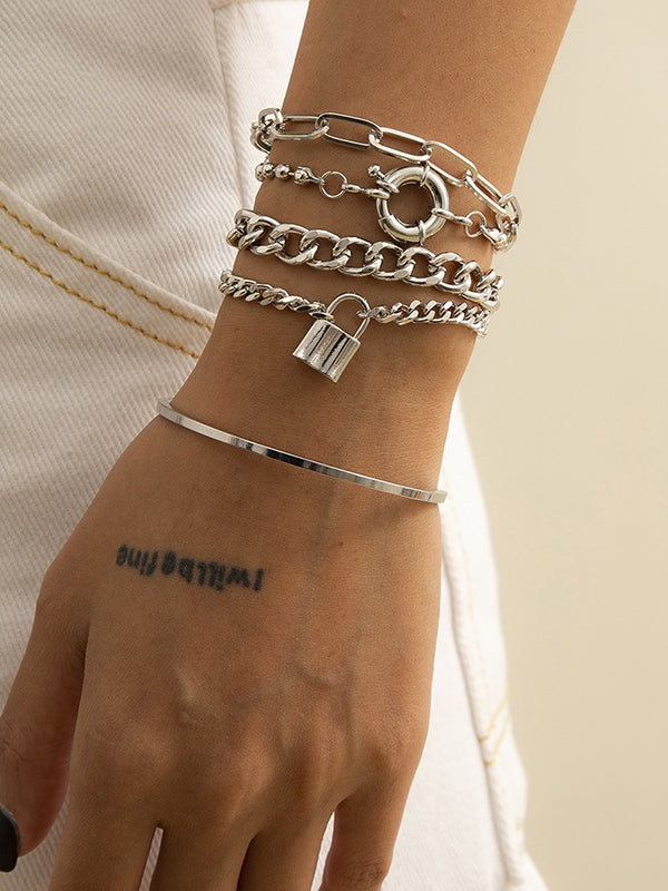 Bracelet chaînes hip-hop cool et original