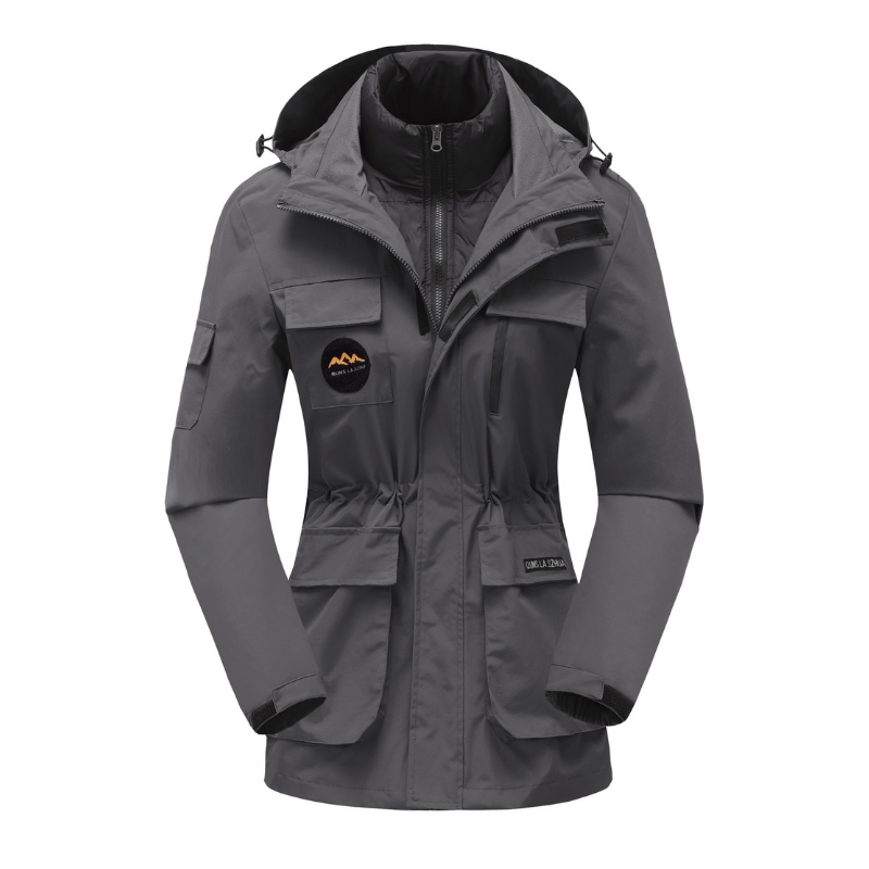 Veste de ski femme avec capuche | Veste d'extérieur sportive pour l'hiver
