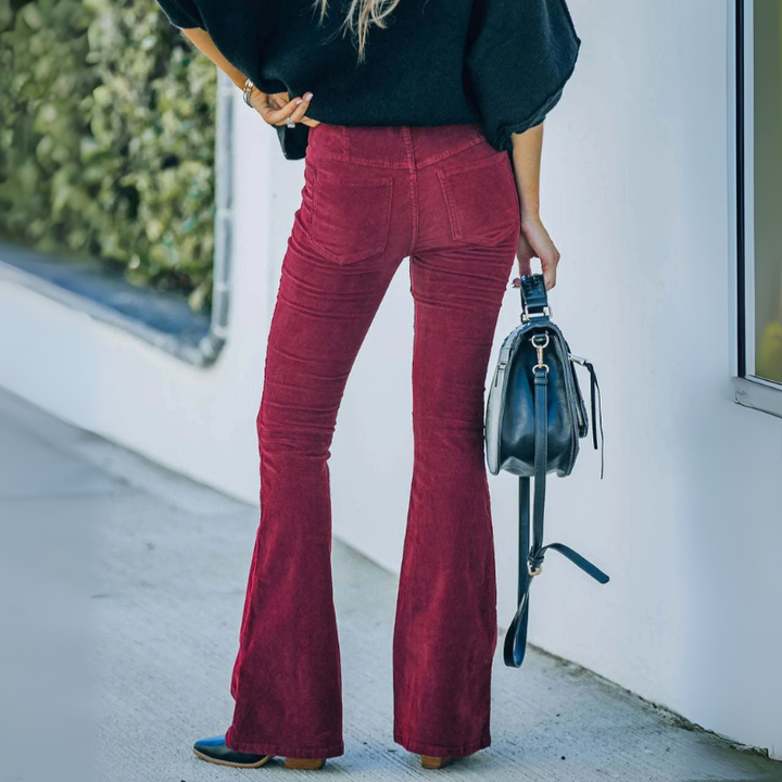 Pantalon Évasé Femme | Taille Haute Jambes Amples
