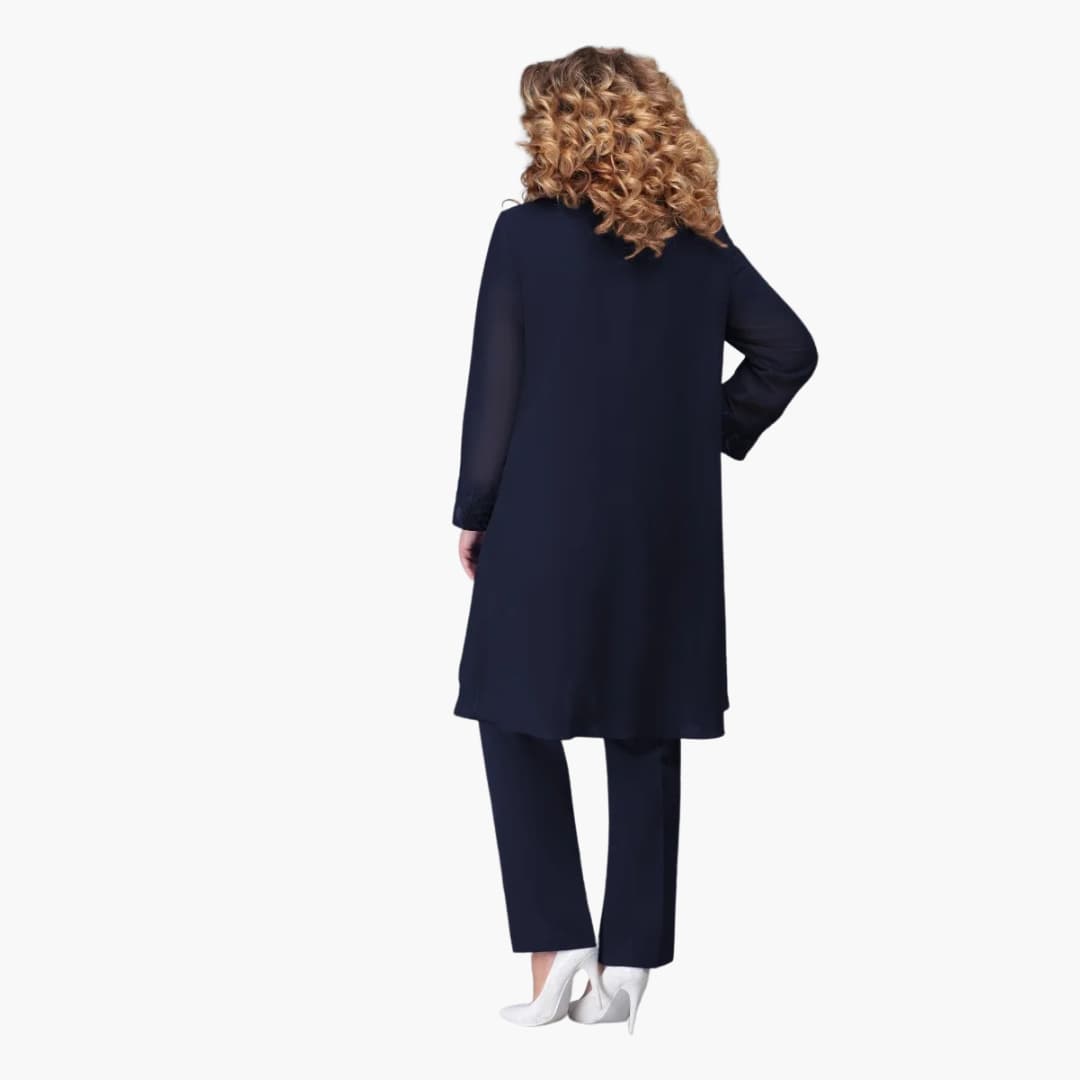 Ensemble 3 pièces brodé pour femmes