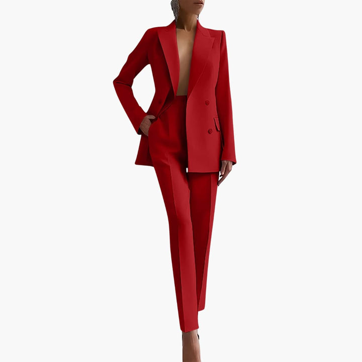 Ensemble Blazer Élégant pour Femmes - Coupe Ajustée avec Pantalon