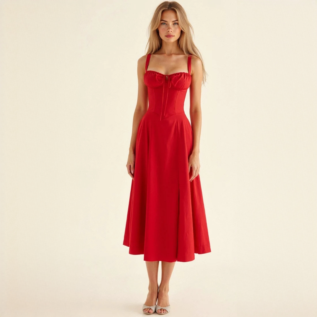 Liana - Robe midi chic