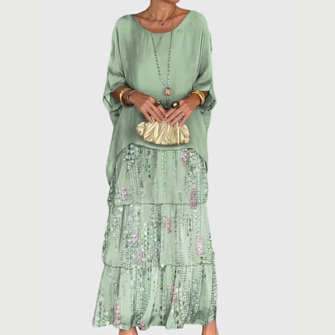 Maja | Robe Maxi à Volants Boho pour Femmes
