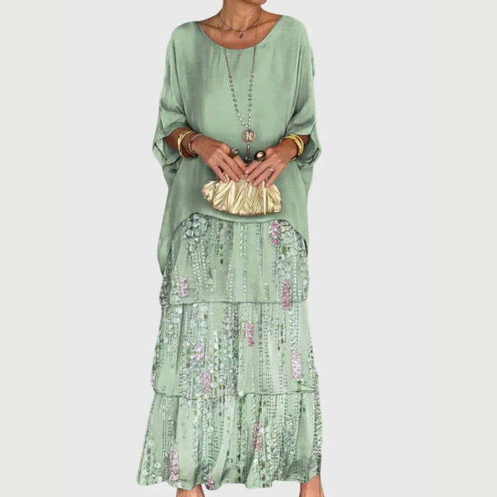 Maja | Robe Maxi à Volants Boho pour Femmes