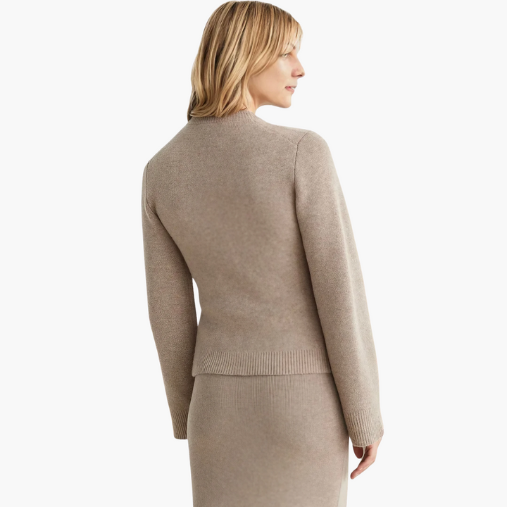 Gilet pour femmes avec boutons et col rond