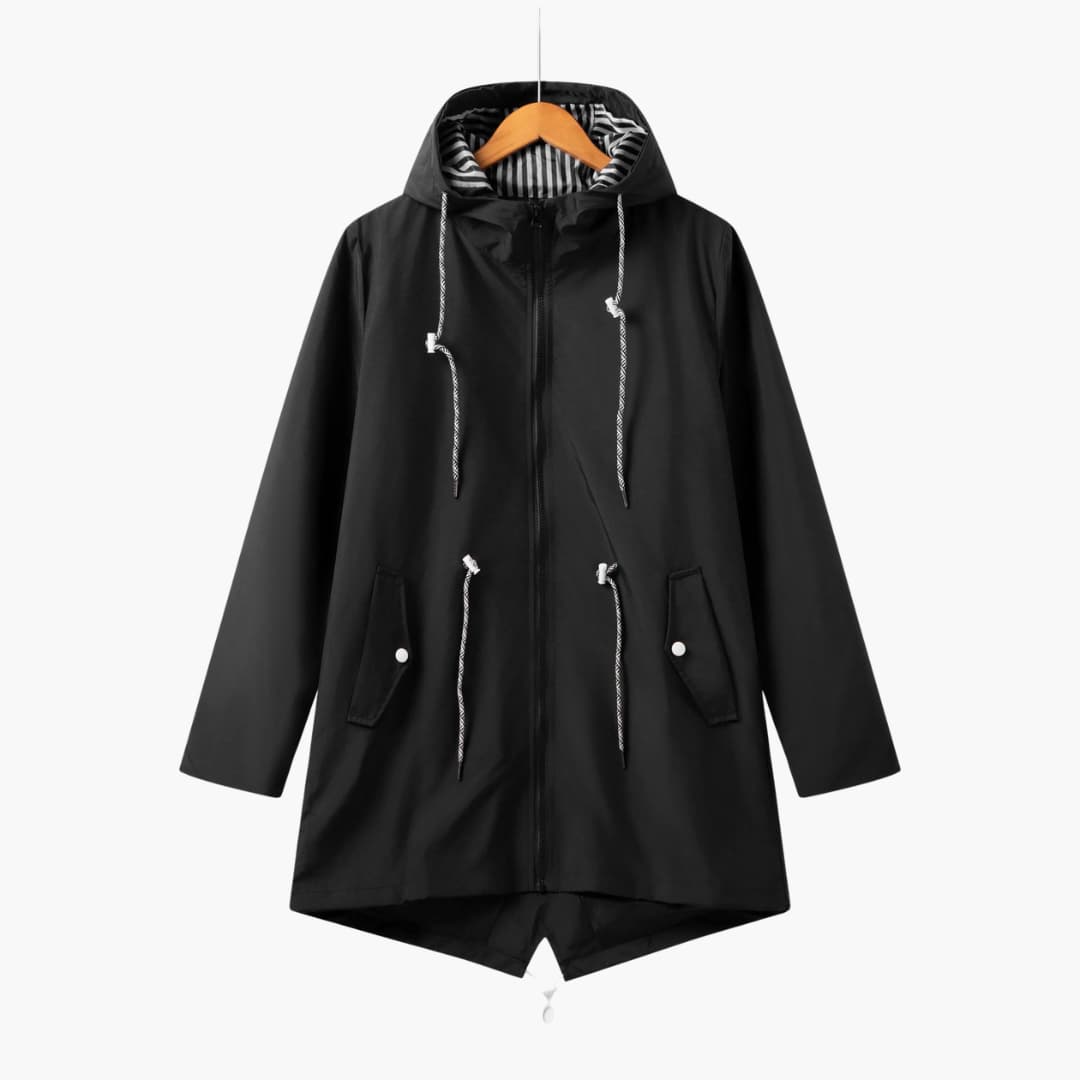 Trench-coat à capuche pour femmes