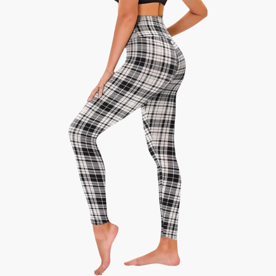 Leggings pour femmes avec motif léopard et taille haute en matière extensible