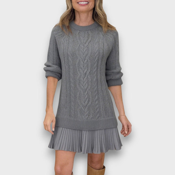 Valentina – Robe en tricot avec ourlet en tulle