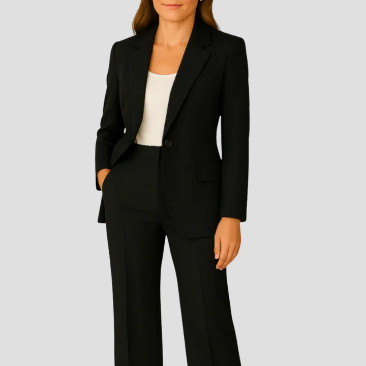 Ensemble de Tailleur Femme Laura - Blazer Long et Pantalon