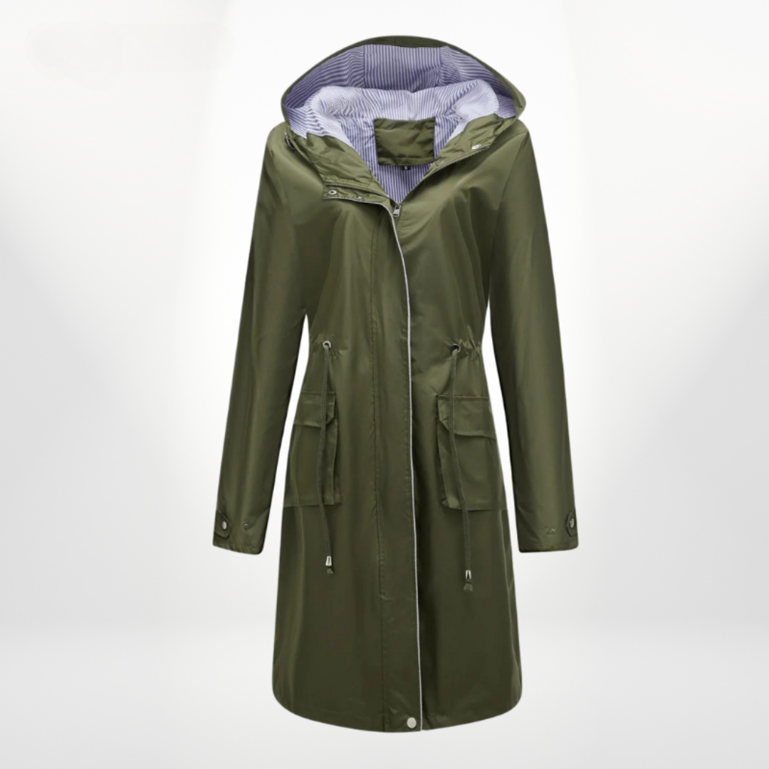 Manteau Trench Imperméable pour Femme | Avec Capuche
