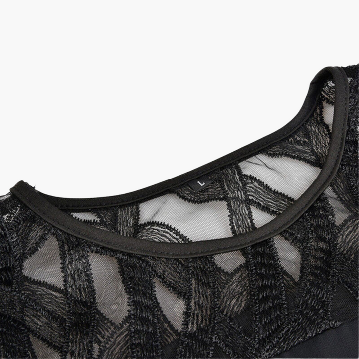 Robe de soirée légère pour femmes - robe midi avec manches découpées