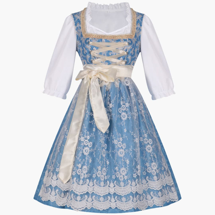 Robe Dirndl avec accents en dentelle pour femmes - Oktoberfest 2025