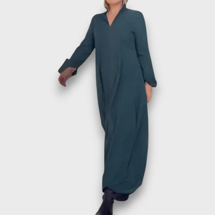 Samira – Robe maxi à décolleté en V