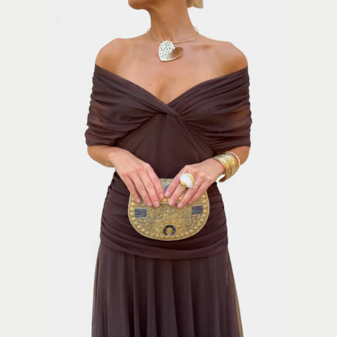 Lilian | Robe de Soirée Élégante Off-Shoulder pour Femmes