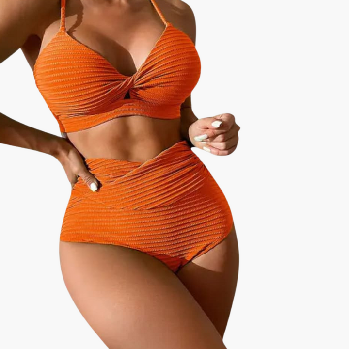 Ensemble de Bikini - Deux pièces pour femmes avec taille haute et style