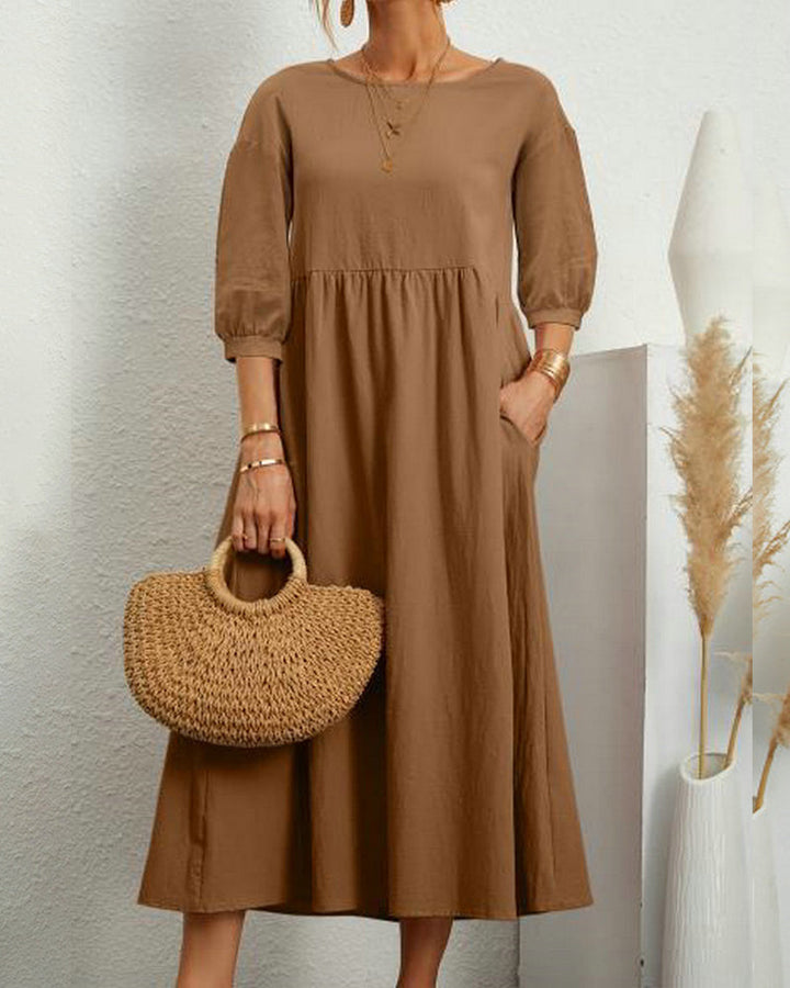 Robe maxi unie pour femmes