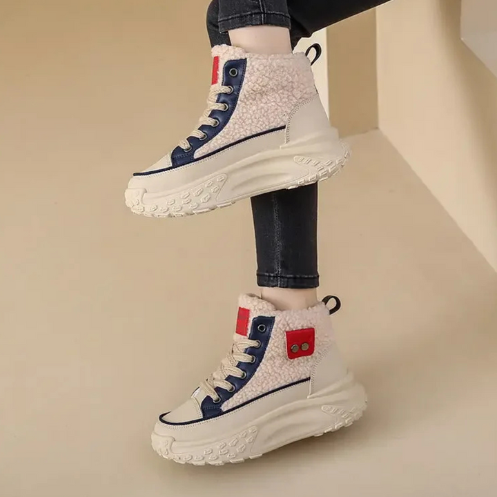 FrostWalk™ – Bottes d'hiver plates et doublées pour femmes avec doublure en peluche