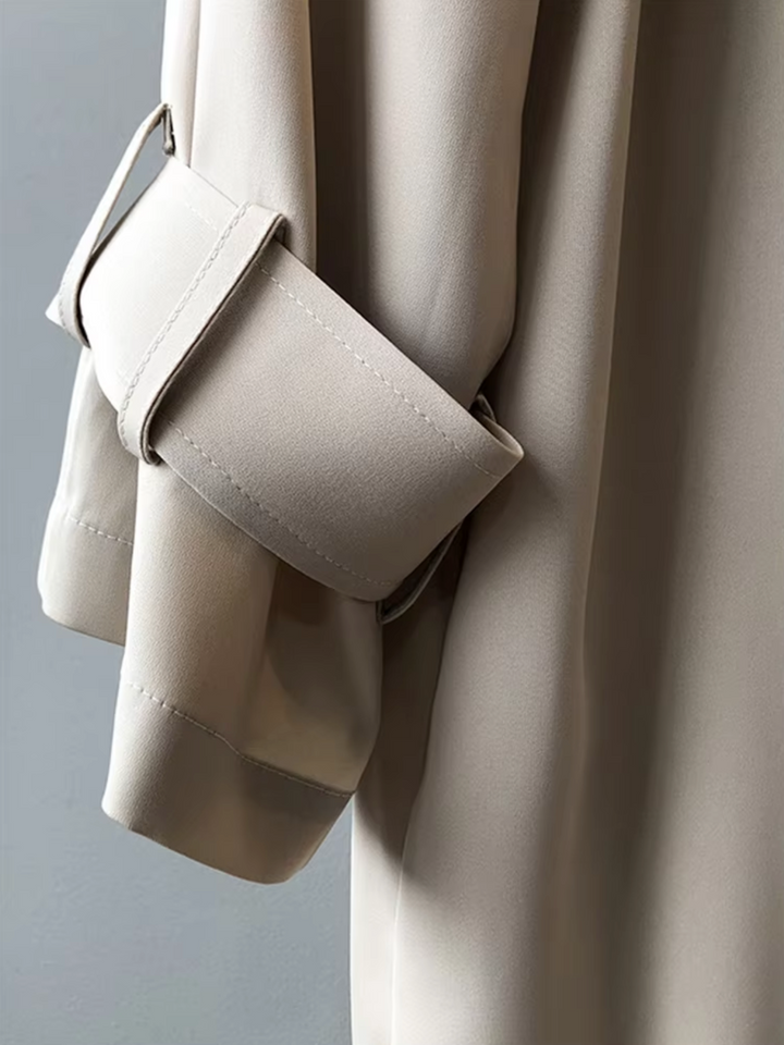 Trench-coat Femme | Double Boutonnage Avec Col Revers