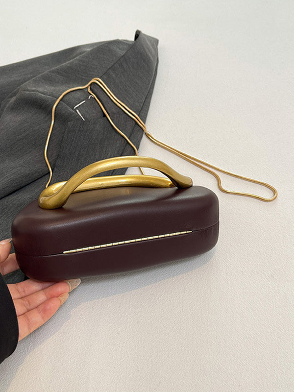 Sac géométrique à chaîne, à empiècements