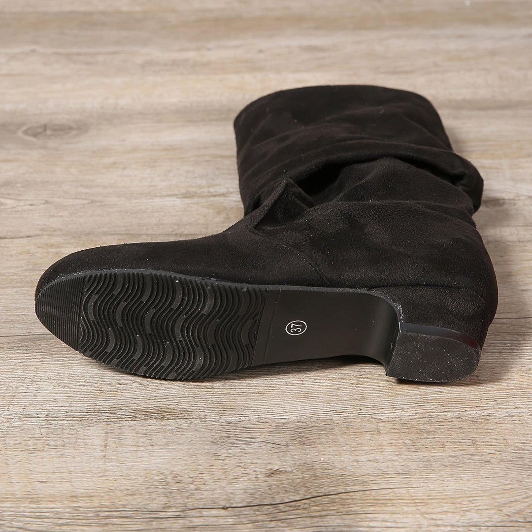 Bottes Overknee Femme | Bout Rond avec Tige Haute