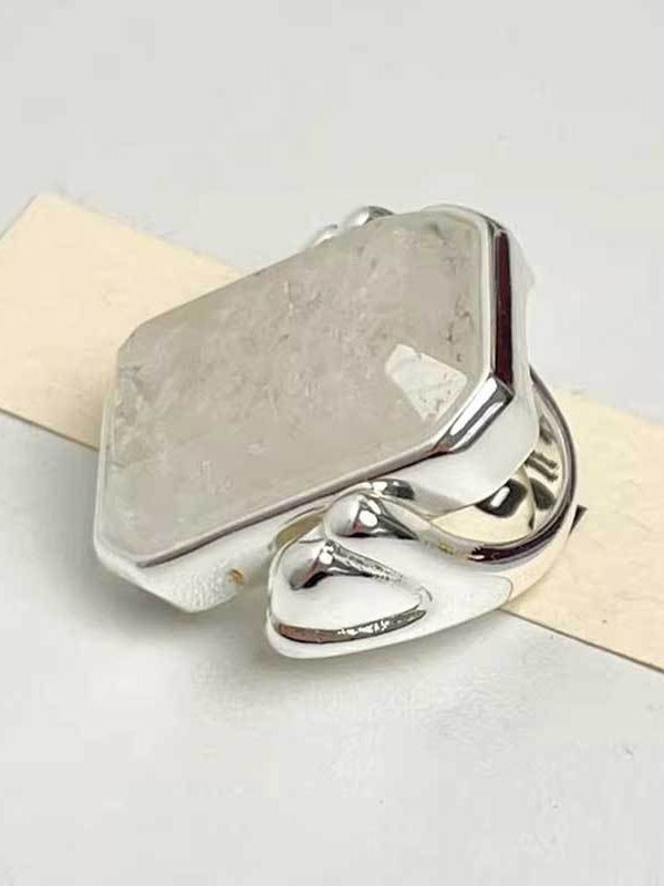 Bague géométrique à empiècements