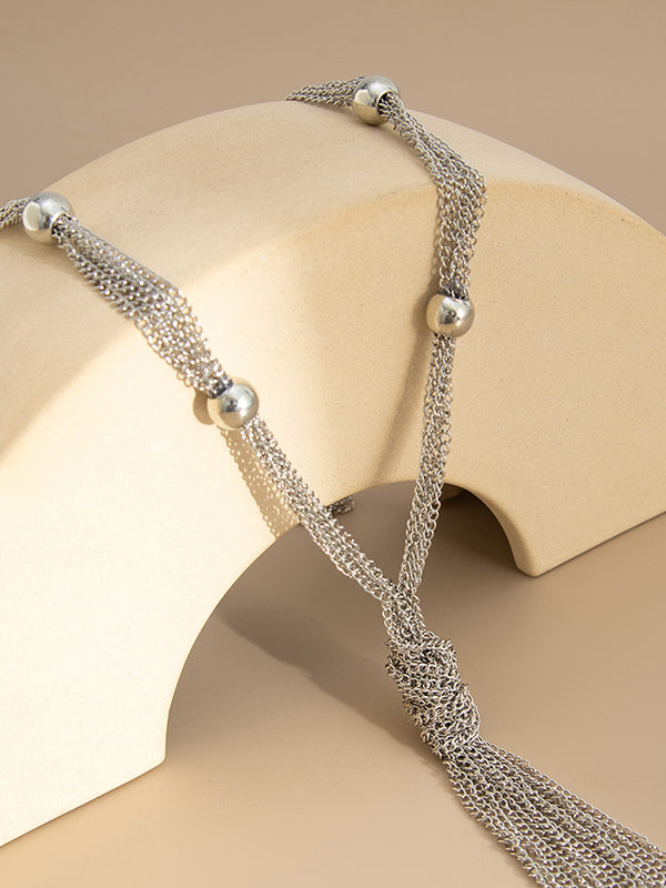 Collier à pompons