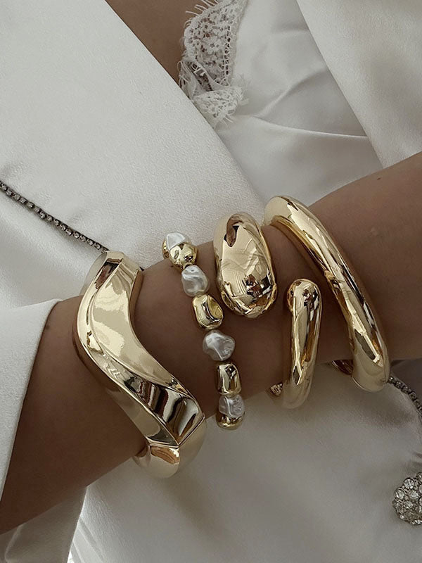 Bracelet perlé géométrique