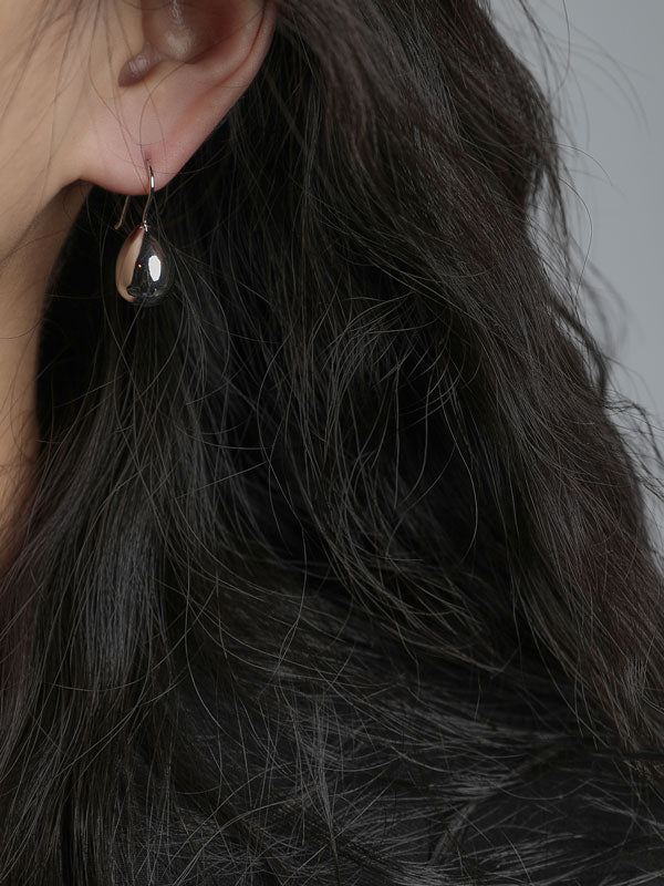 Accessoires de boucles d'oreilles en forme de goutte d'eau géométrique simple