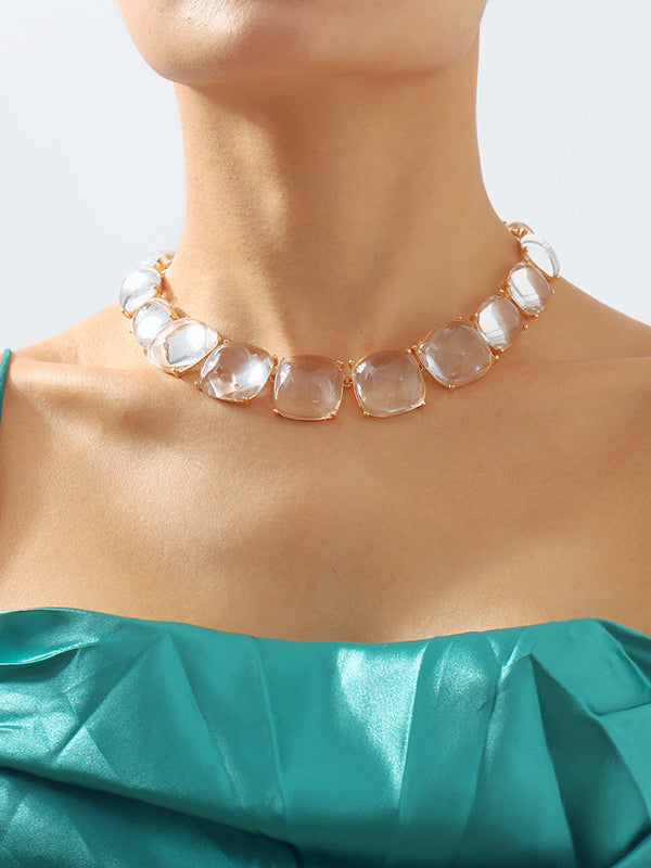 Collier géométrique délicat