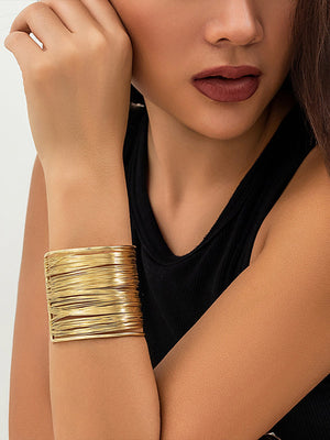 Bracelet géométrique couleur unie