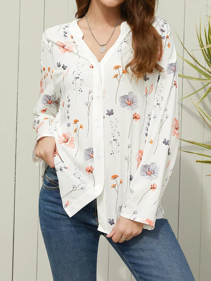 Chemisier à motif floral pour femmes