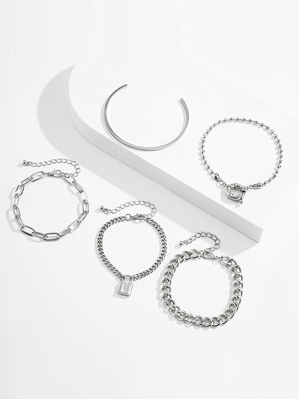 Bracelet chaînes hip-hop cool et original