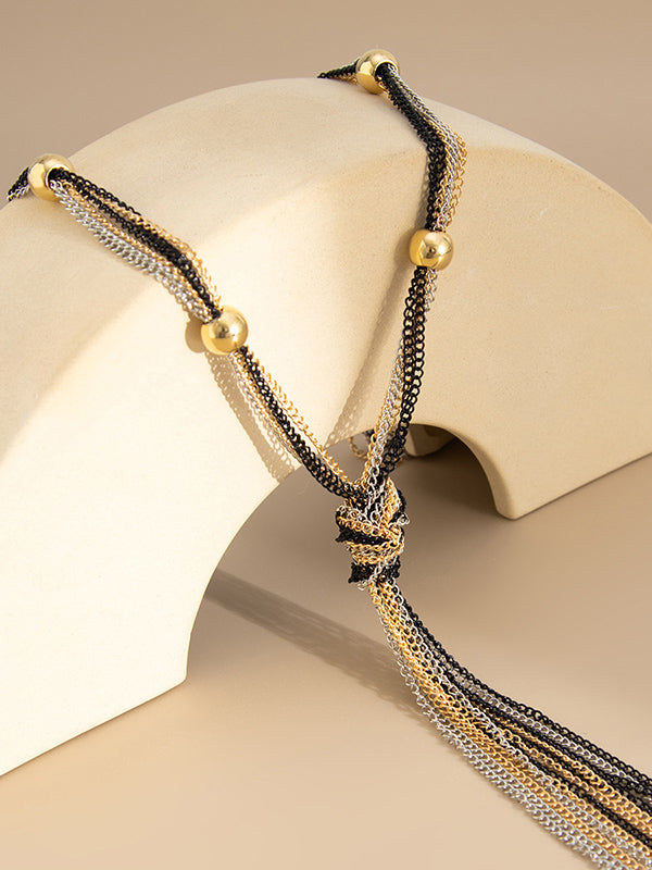 Collier à pompons